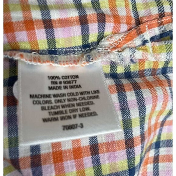 a.n.a. Gingham Top Size OX, 14-16W (2323) - Picture 5 of 6